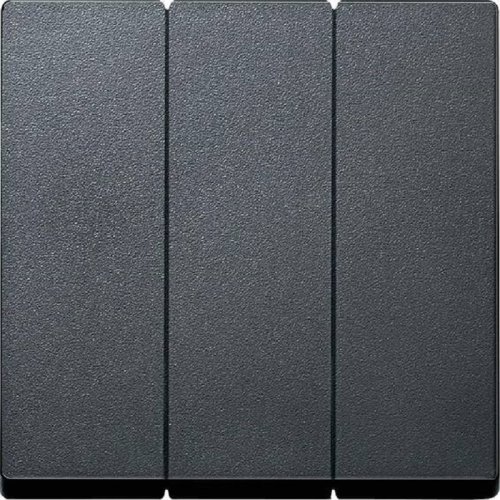 Лицевая панель Schneider Electric Merten System M для 3-кл. выключателя антрацит картинка